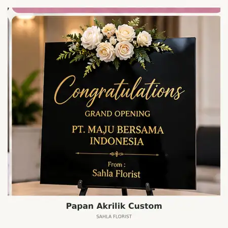 Papan Bunga Akrilik Barito Kuala